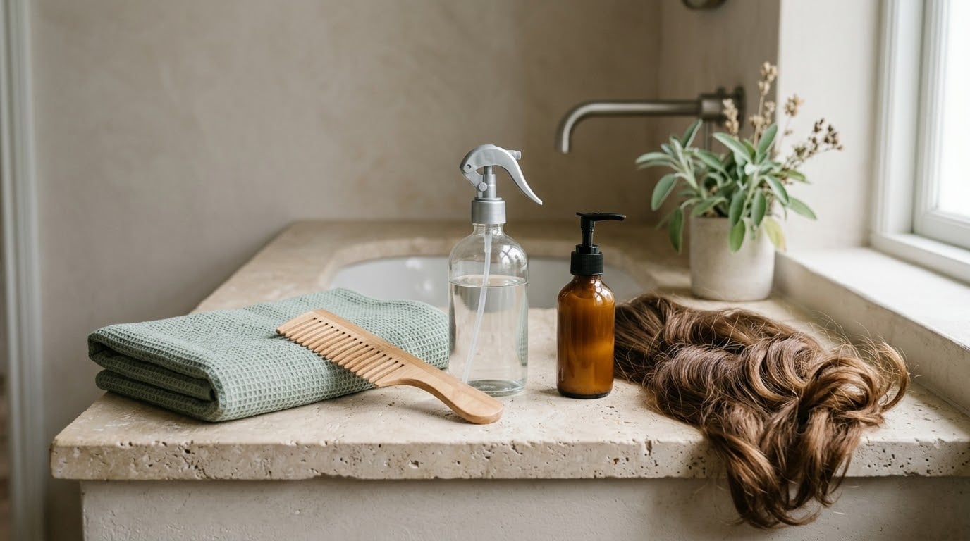 how to stop frizzy hair without heavy products