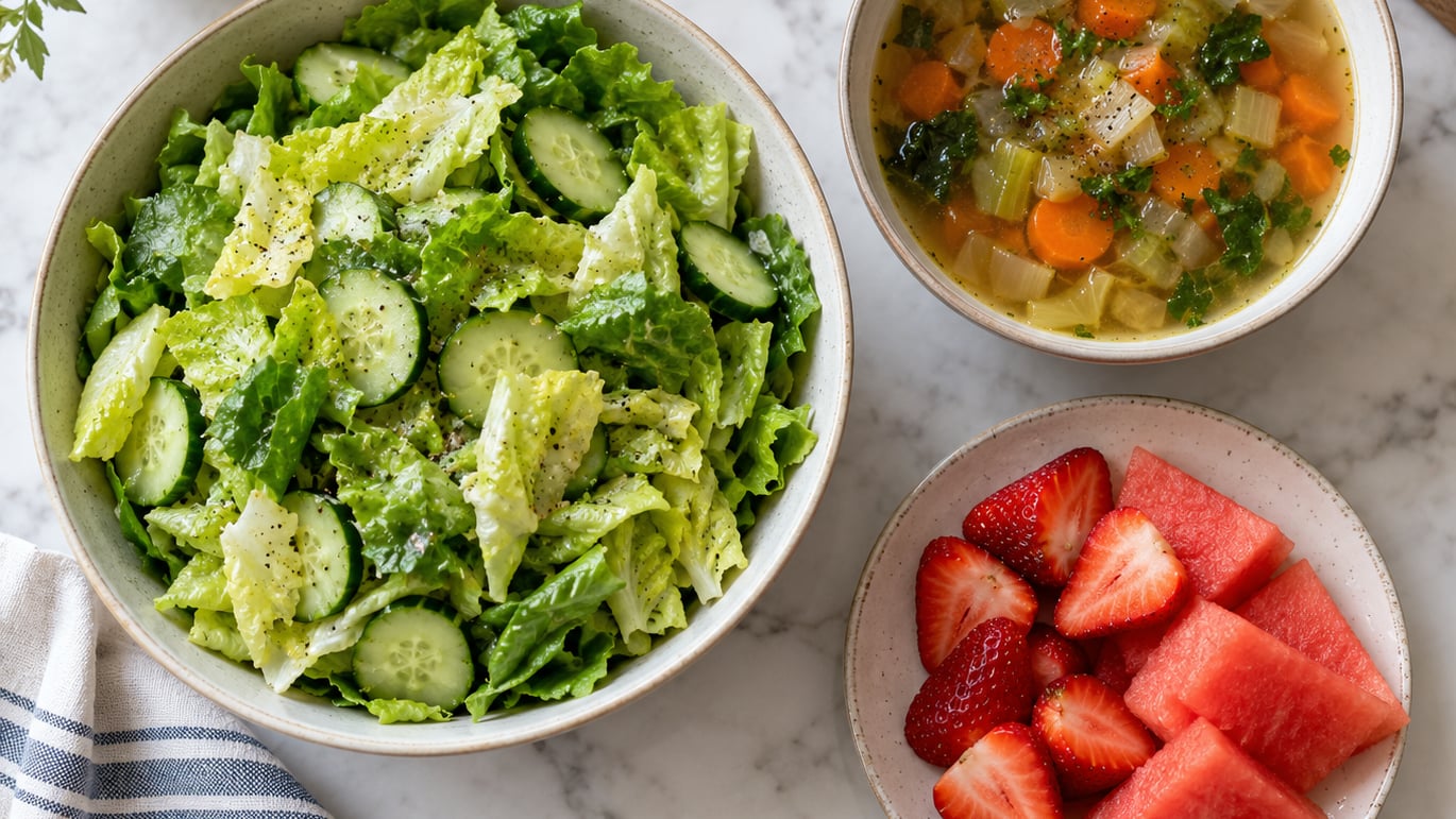 high volume low calorie foods list