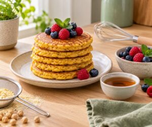 how to make chickpea flour pancakes