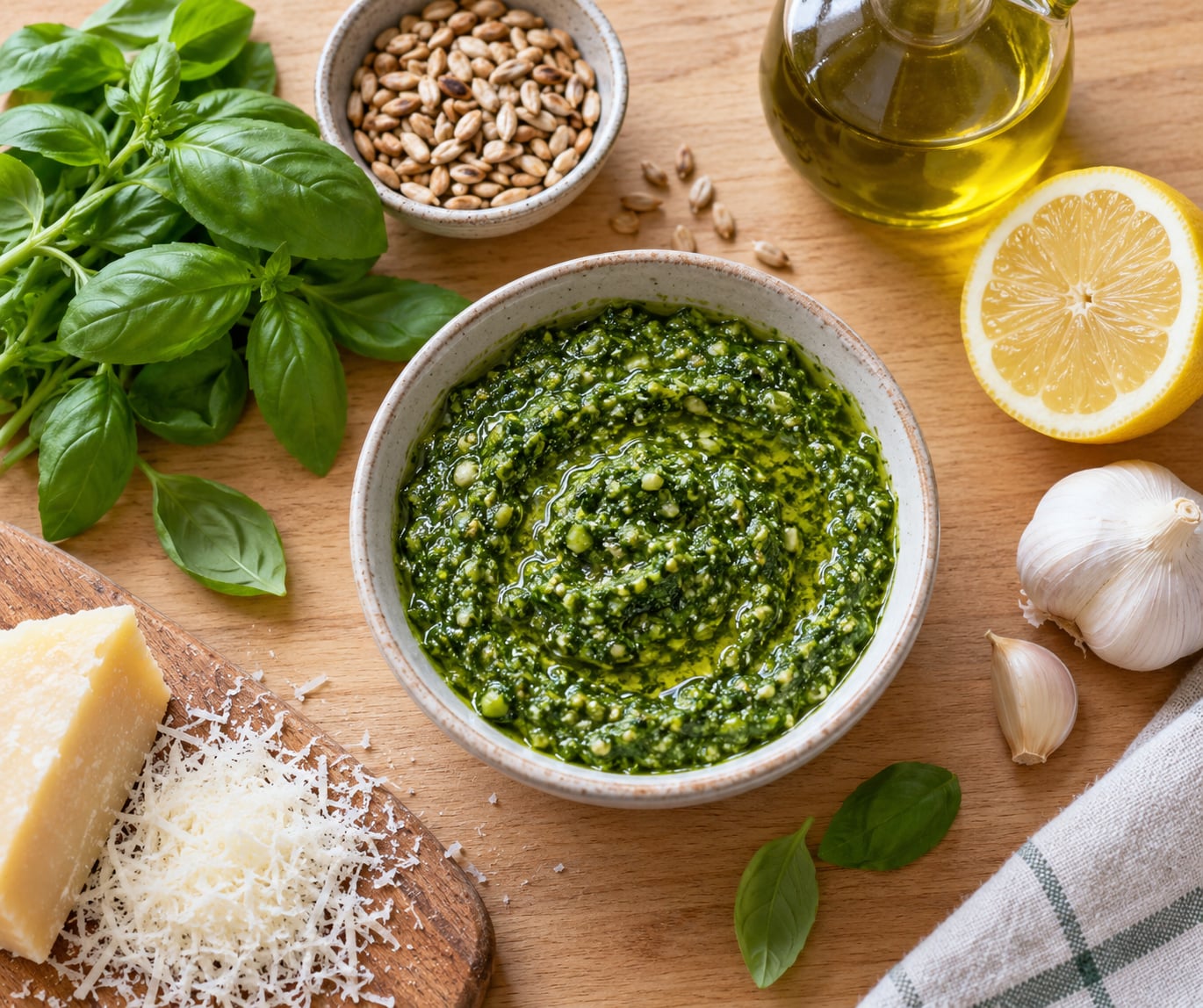 how to make pesto without pine nuts