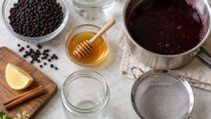 benefits of elderberry syrup and how to make it