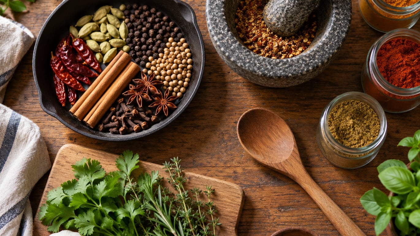 how to cook with herbs and spices for beginners