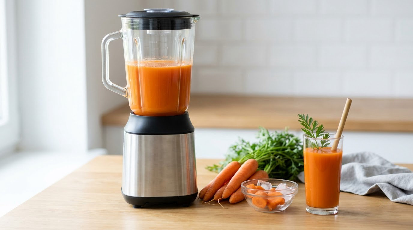 how to make carrot juice with a blender