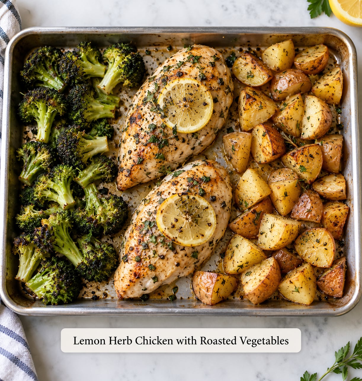 Lemon Herb Chicken with Roasted Vegetables
