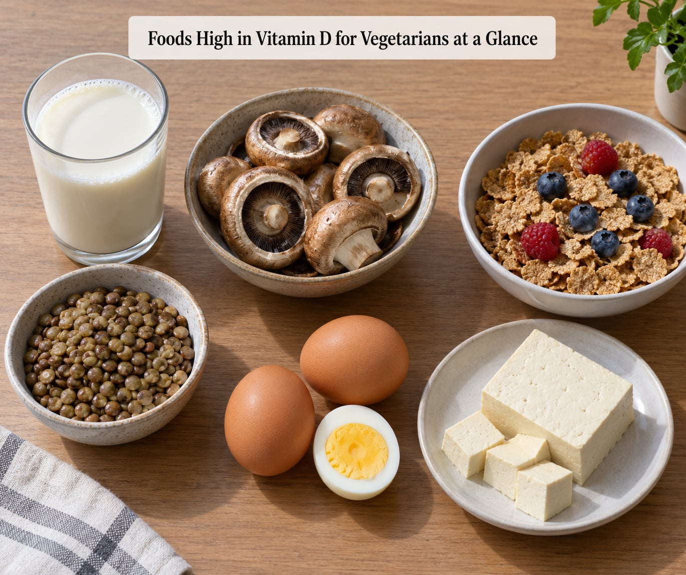 Foods High in Vitamin D for Vegetarians at a Glance