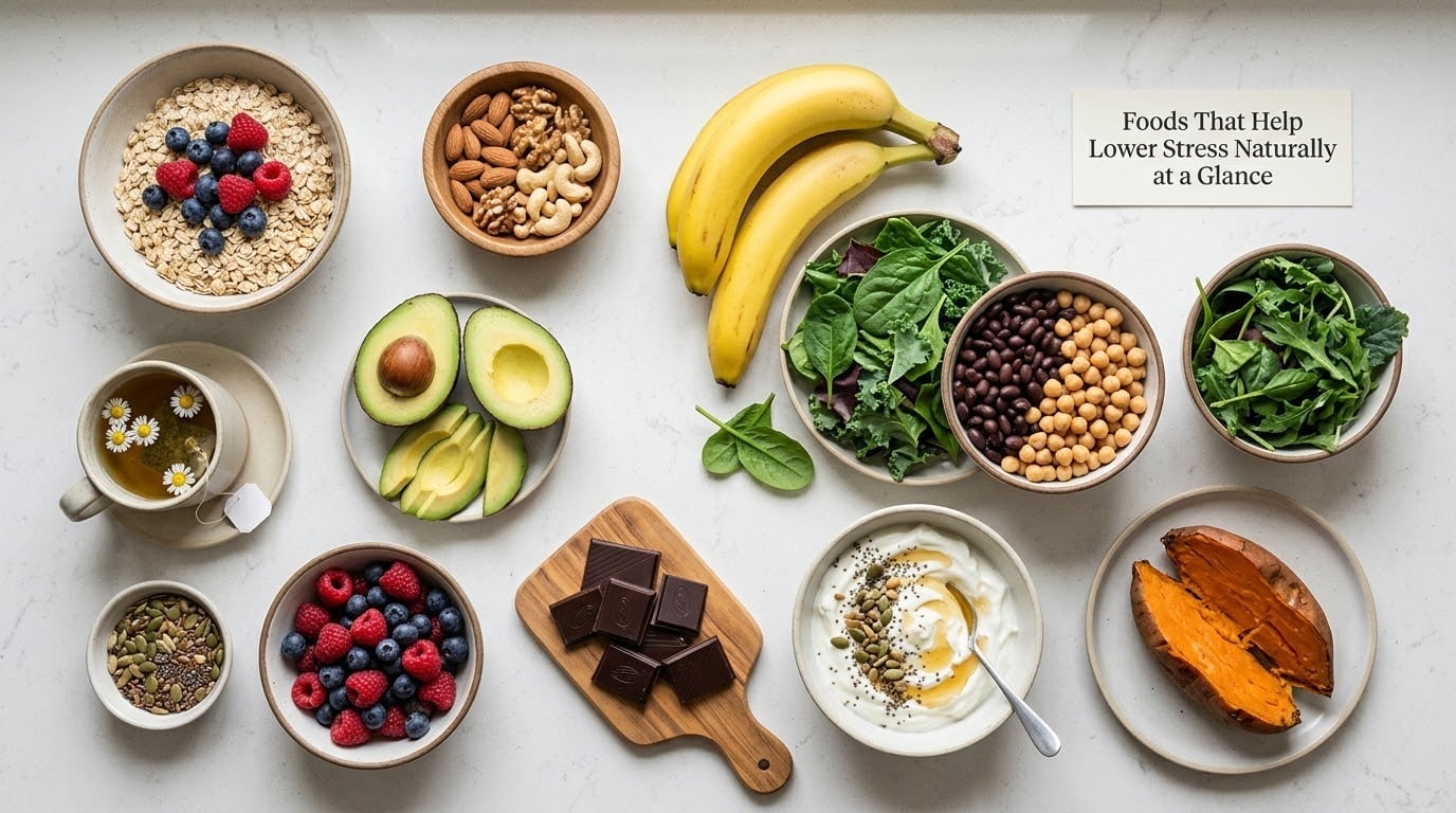 Foods That Help Lower Stress Naturally at a Glance