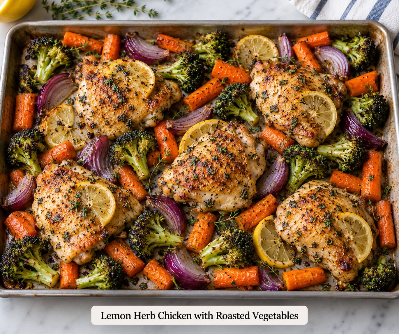 Lemon Herb Chicken with Roasted Vegetables