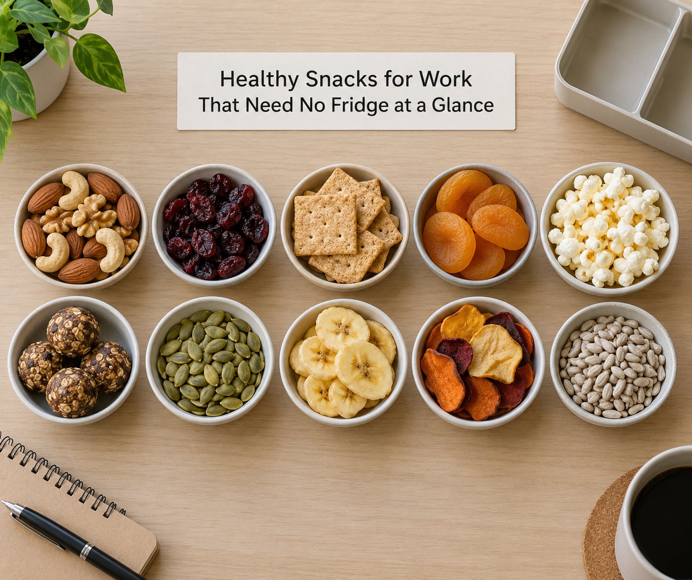Healthy Snacks for Work That Need No Fridge at a Glance
