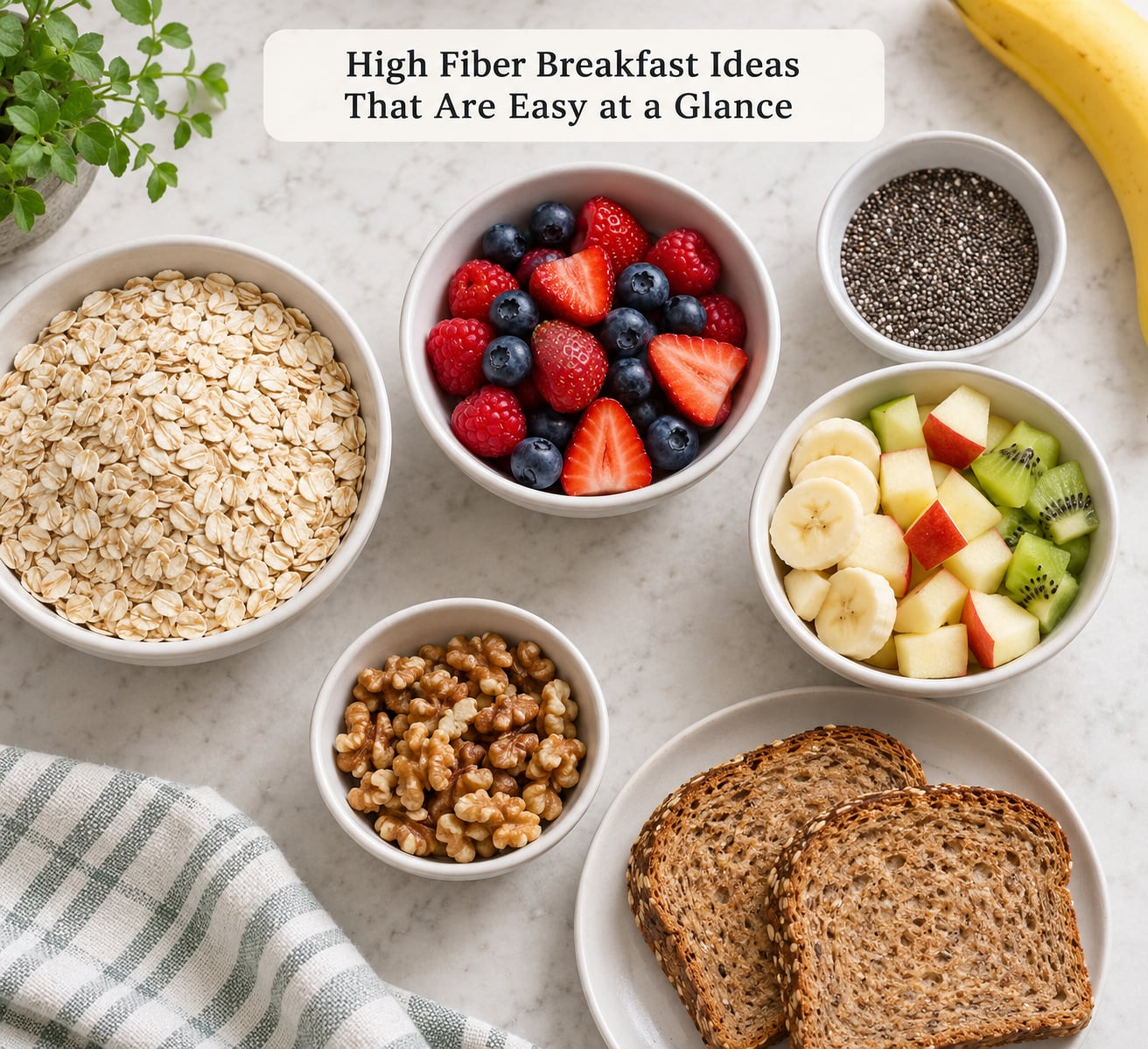 High Fiber Breakfast Ideas That Are Easy at a Glance