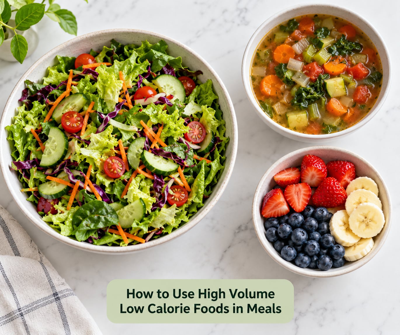 How to Use High Volume Low Calorie Foods in Meals