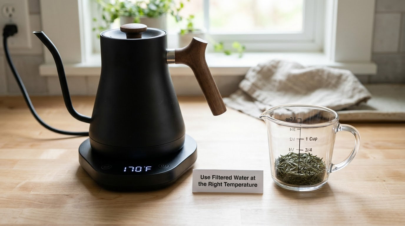 Use Filtered Water at the Right Temperature