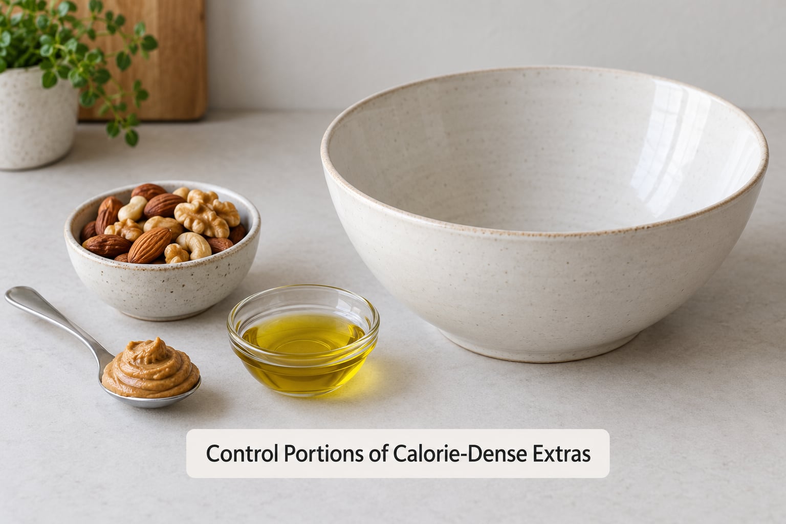 Control Portions of Calorie-Dense Extras