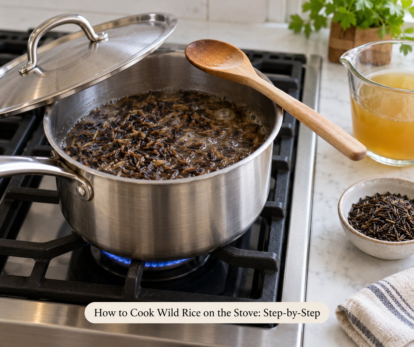 How to Cook Wild Rice on the Stove: Step-by-Step