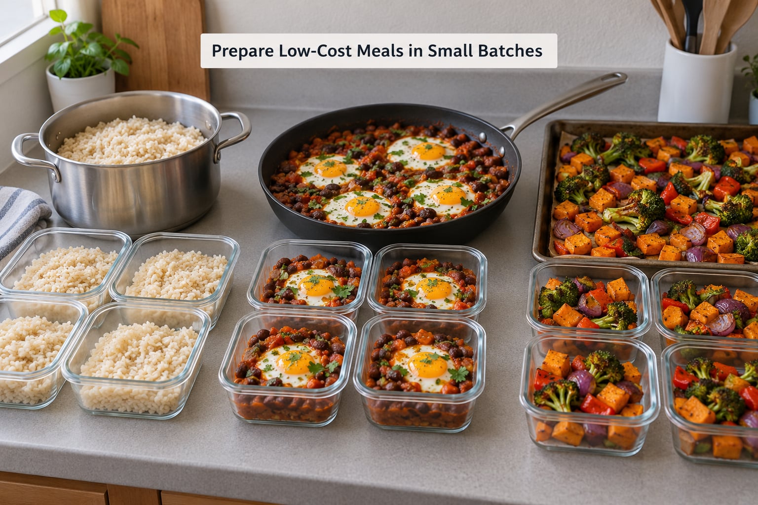 Prepare Low-Cost Meals in Small Batches