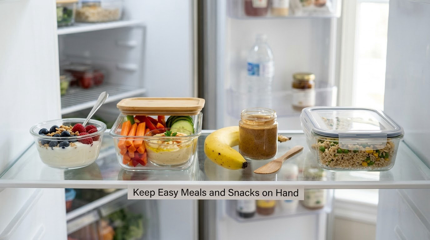 Keep Easy Meals and Snacks on Hand
