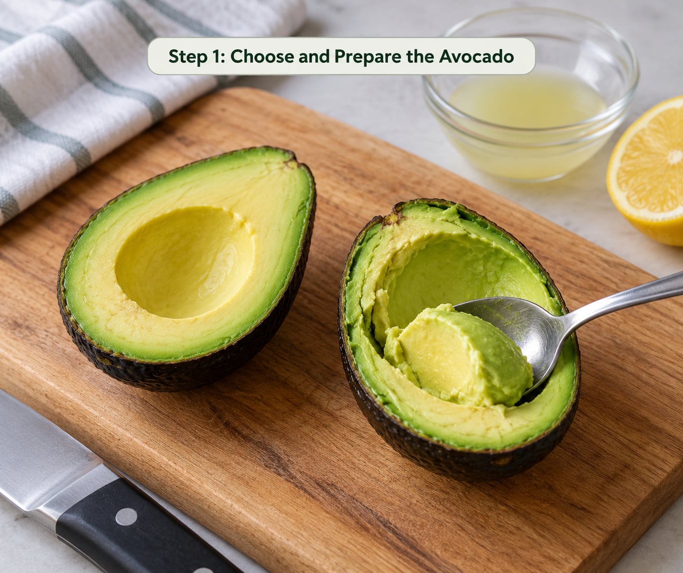 Step 1: Choose and Prepare the Avocado