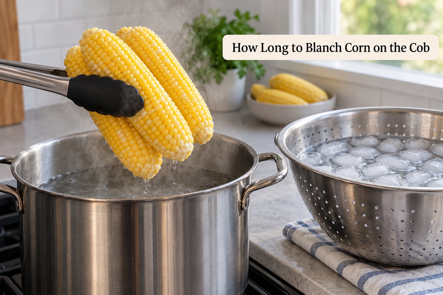 How Long to Blanch Corn on the Cob