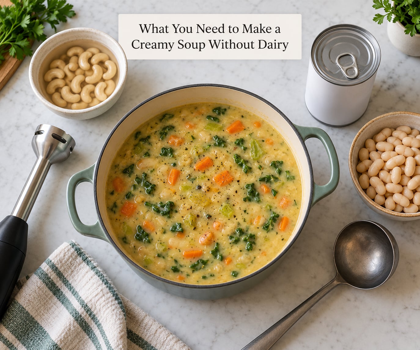 What You Need to Make a Creamy Soup Without Dairy