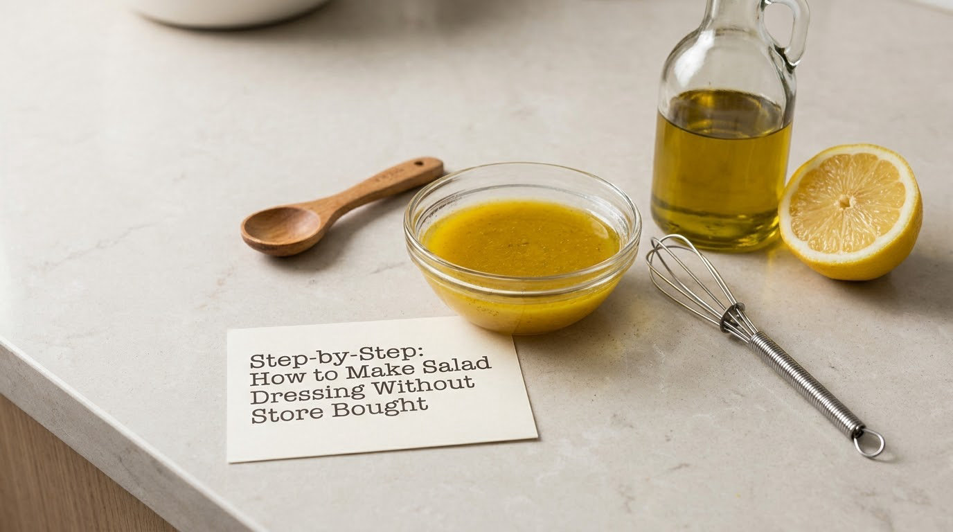 Step-by-Step: How to Make Salad Dressing Without Store Bought