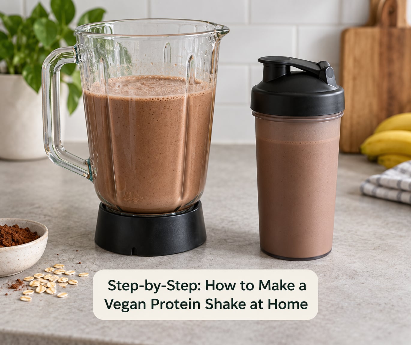 Step-by-Step: How to Make a Vegan Protein Shake at Home