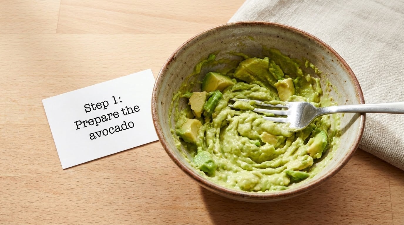 Step 1: Prepare the avocado