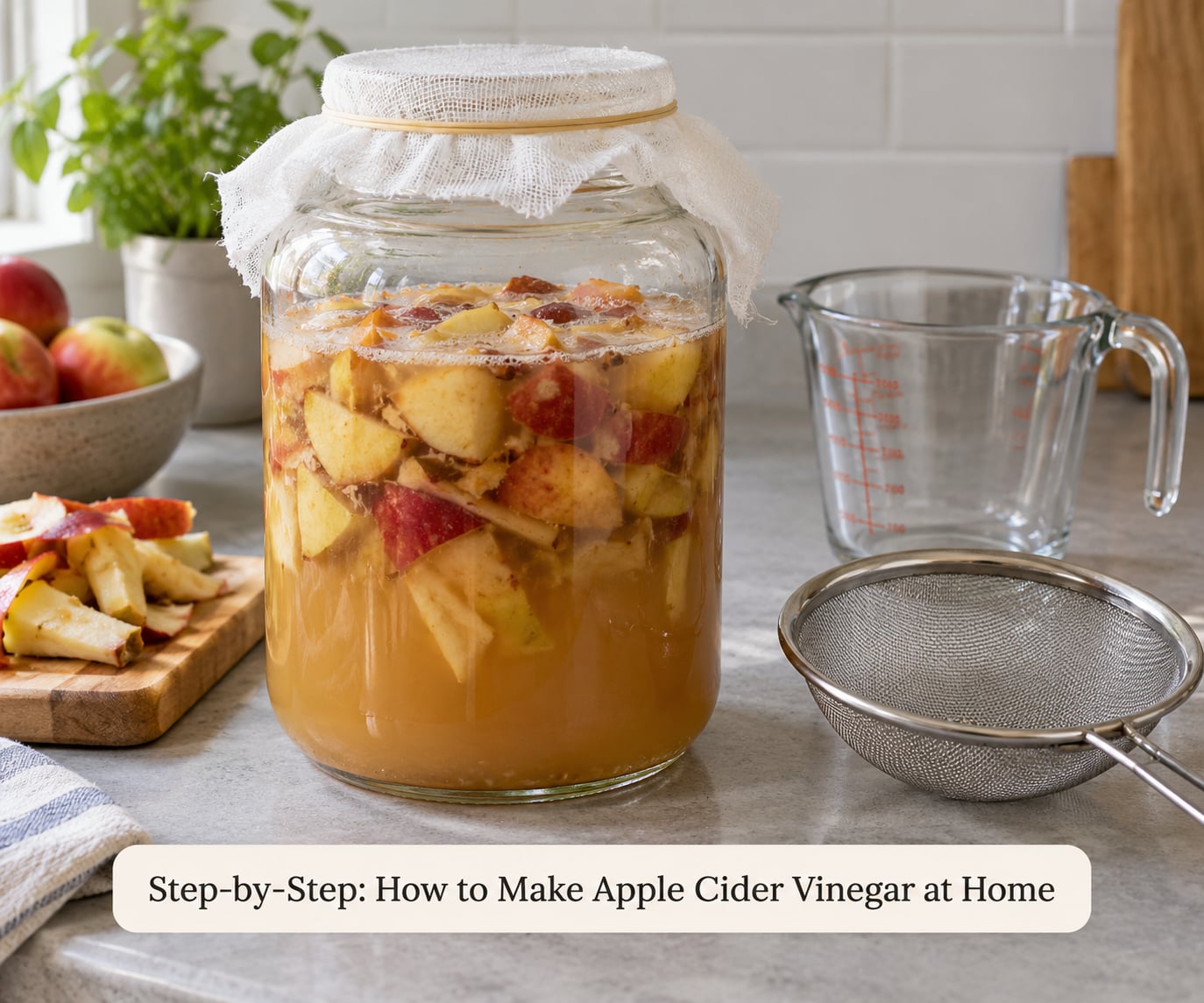 Step-by-Step: How to Make Apple Cider Vinegar at Home