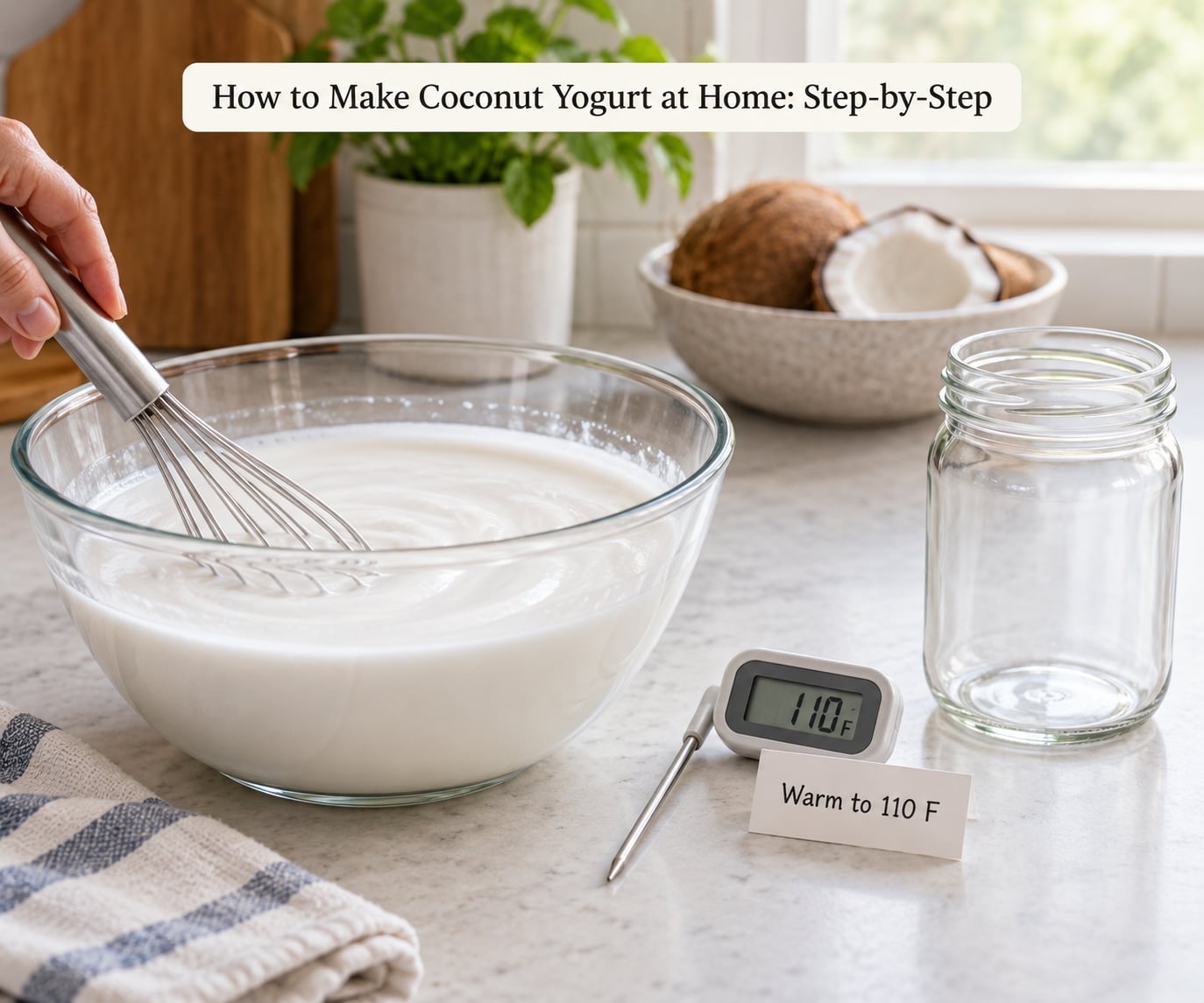 How to Make Coconut Yogurt at Home: Step-by-Step