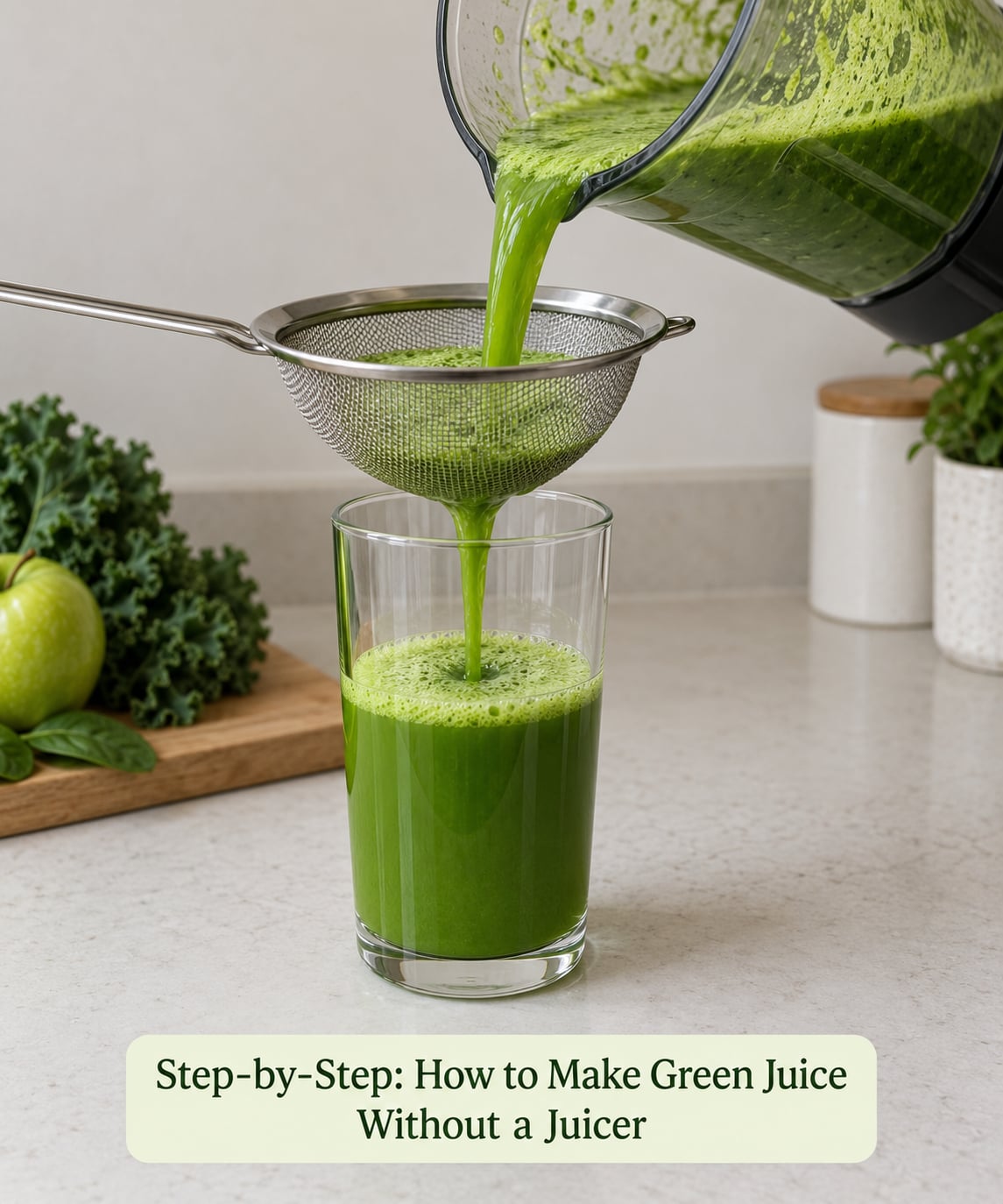 Step-by-Step: How to Make Green Juice Without a Juicer