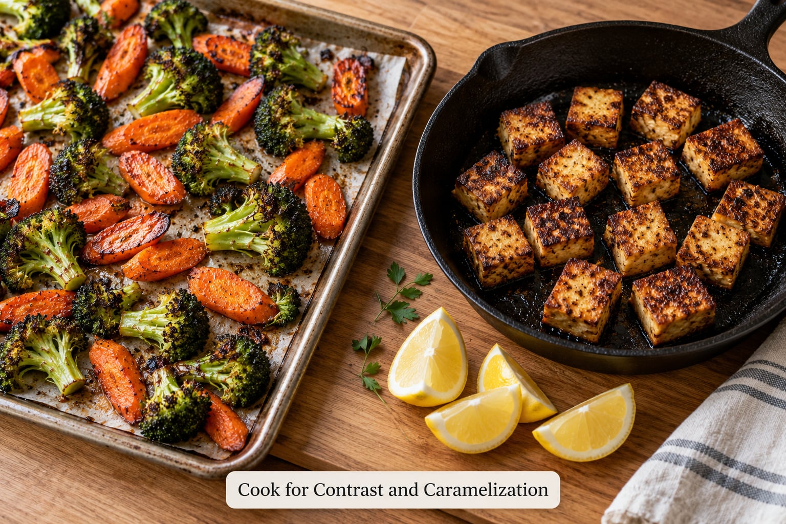 Cook for Contrast and Caramelization