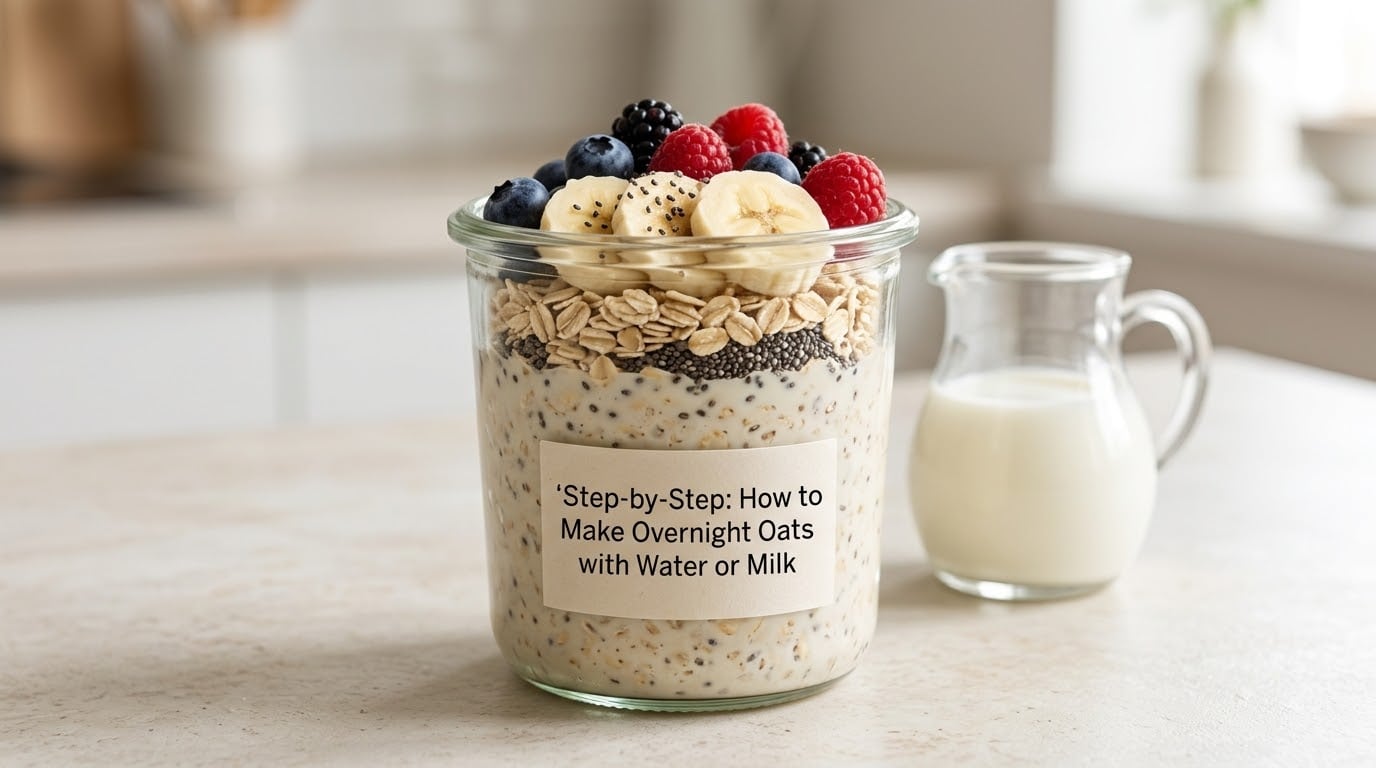 Step-by-Step: How to Make Overnight Oats with Water or Milk