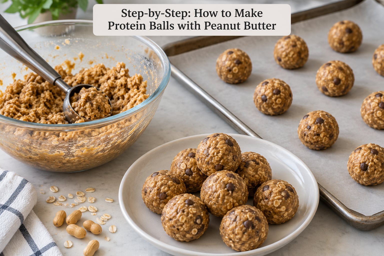 Step-by-Step: How to Make Protein Balls with Peanut Butter