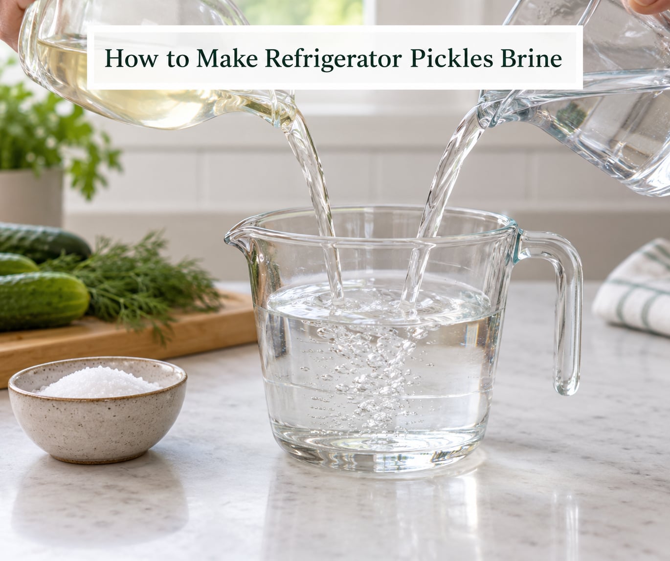How to Make Refrigerator Pickles Brine