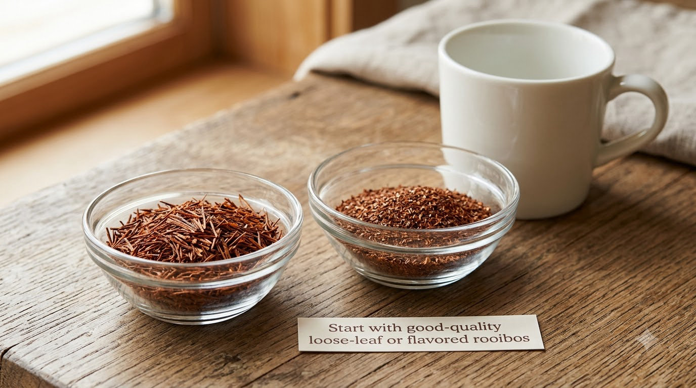 Start with good-quality loose-leaf or flavored rooibos