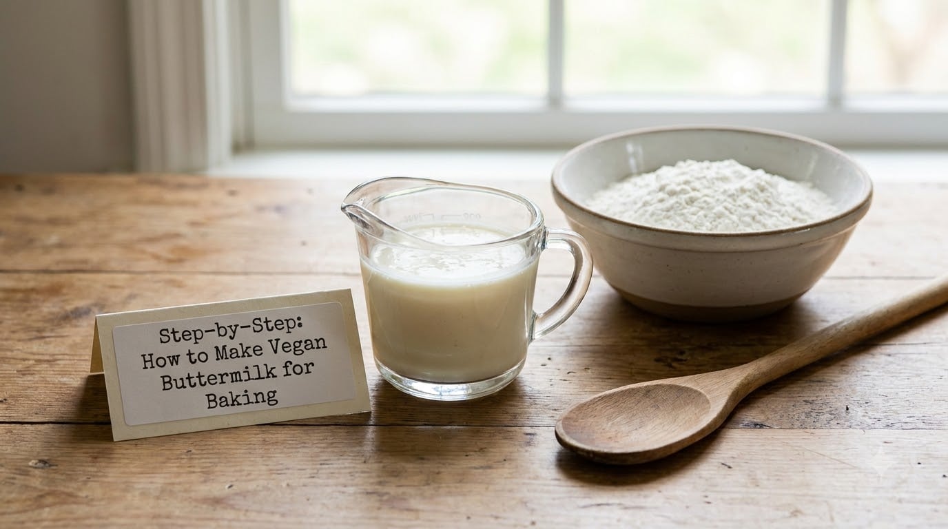 Step-by-Step: How to Make Vegan Buttermilk for Baking