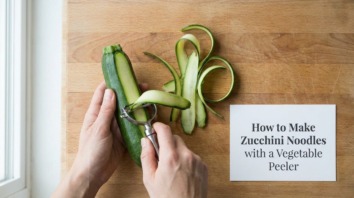 How to Make Zucchini Noodles with a Vegetable Peeler