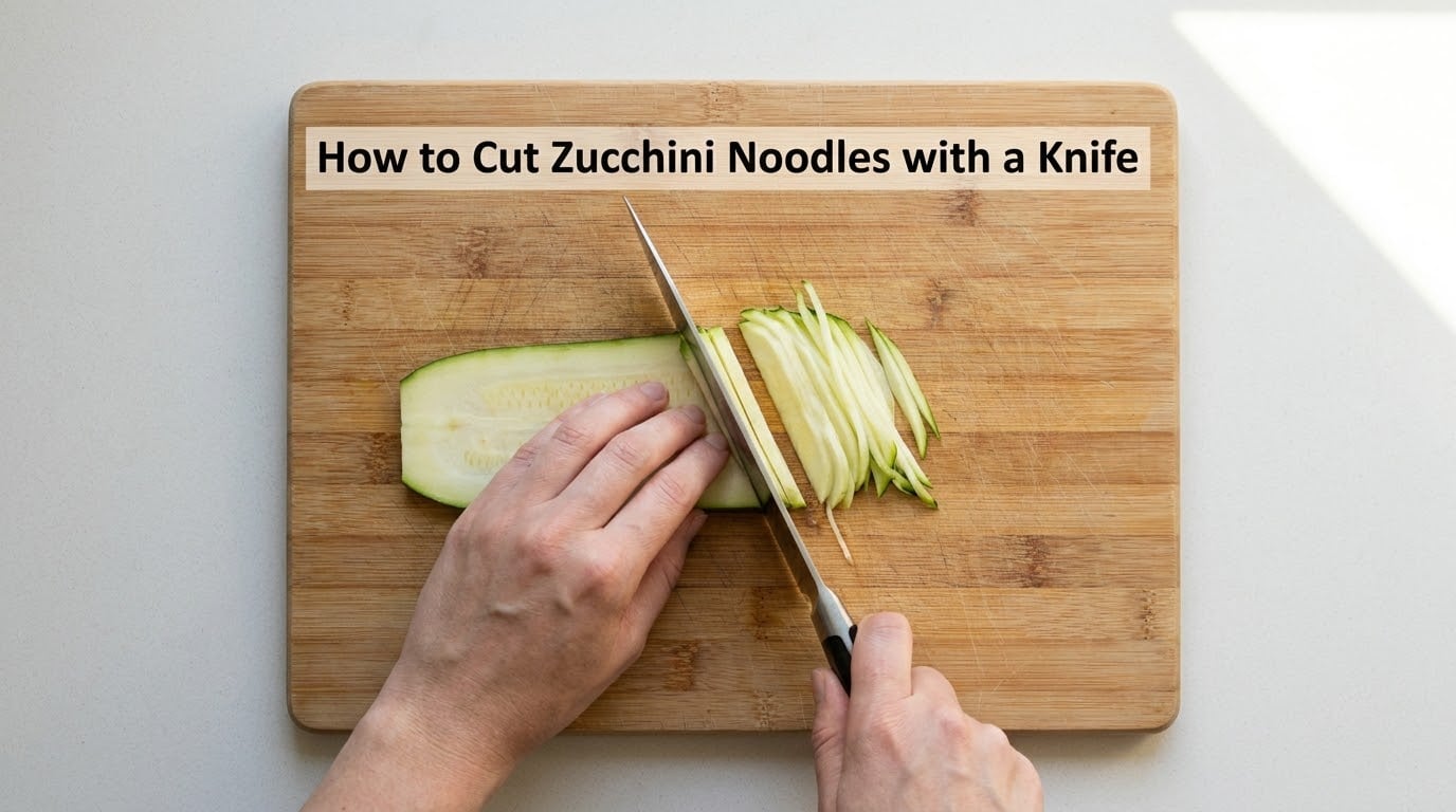 How to Cut Zucchini Noodles with a Knife