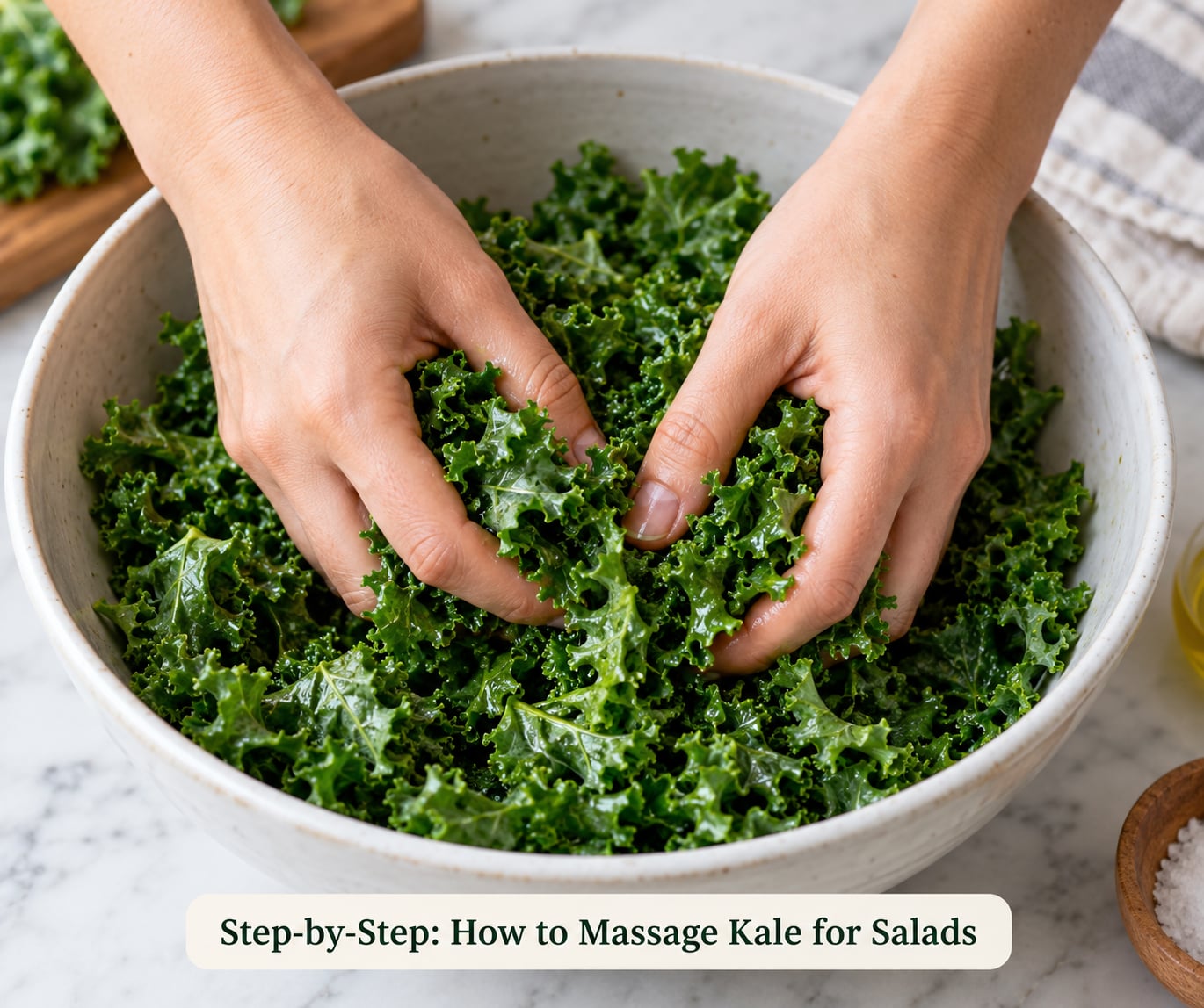 Step-by-Step: How to Massage Kale for Salads