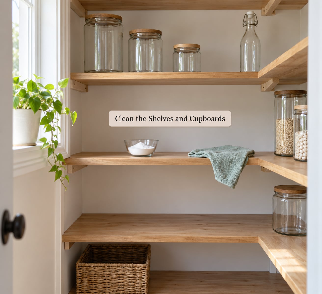 Clean the Shelves and Cupboards
