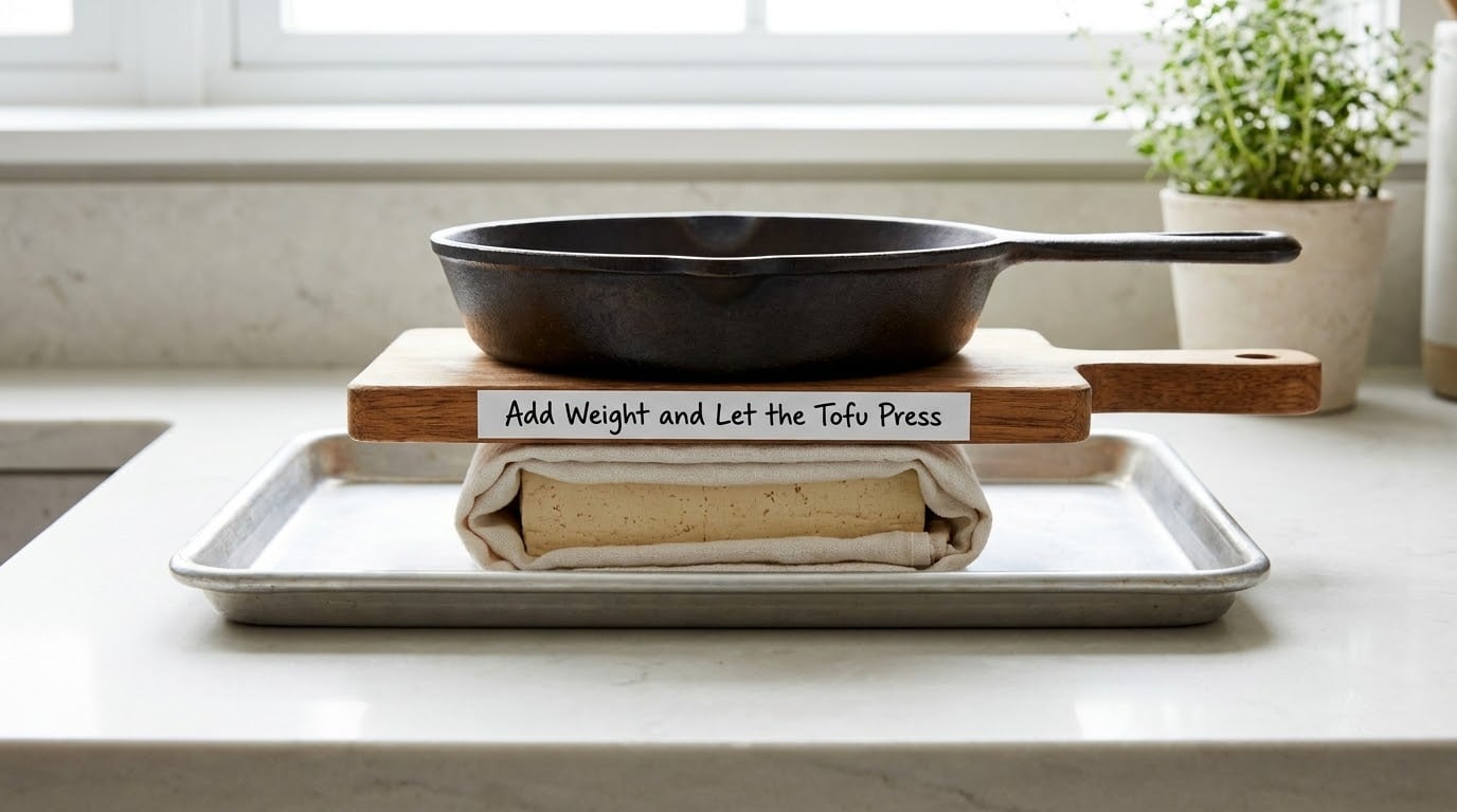 Add Weight and Let the Tofu Press