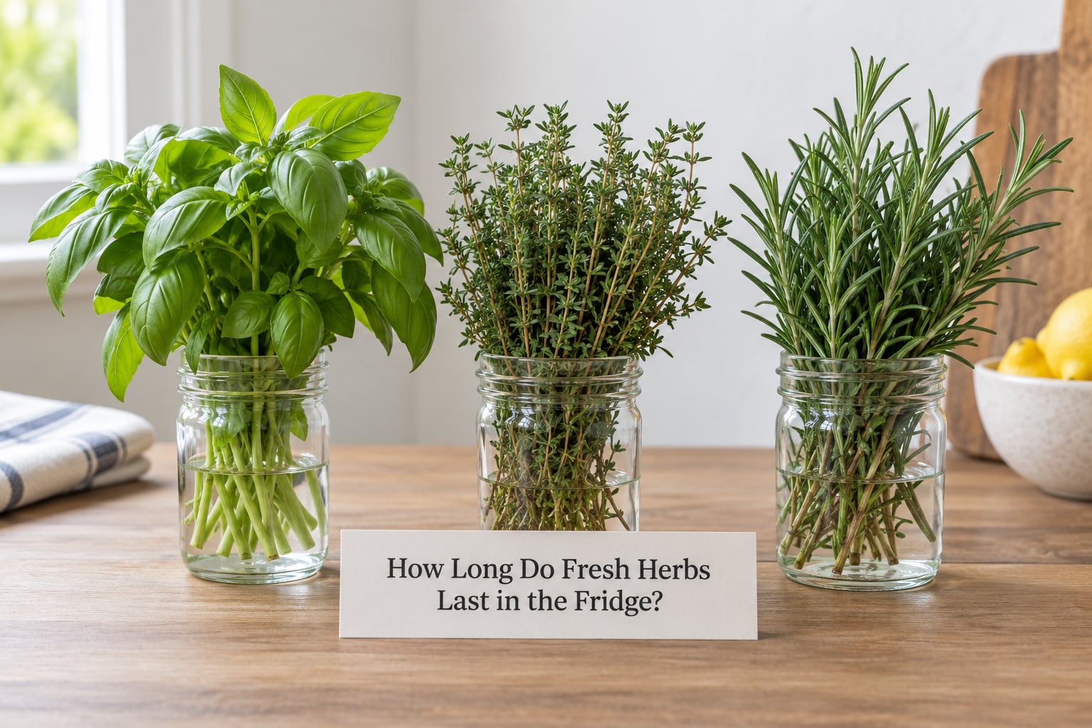 How Long Do Fresh Herbs Last in the Fridge?