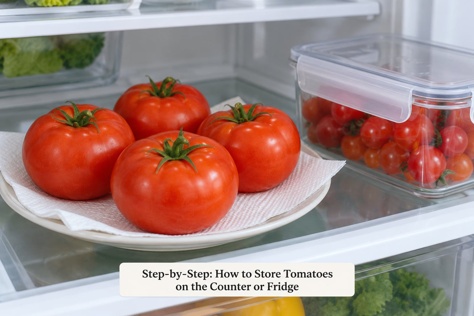 Step-by-Step: How to Store Tomatoes on the Counter or Fridge