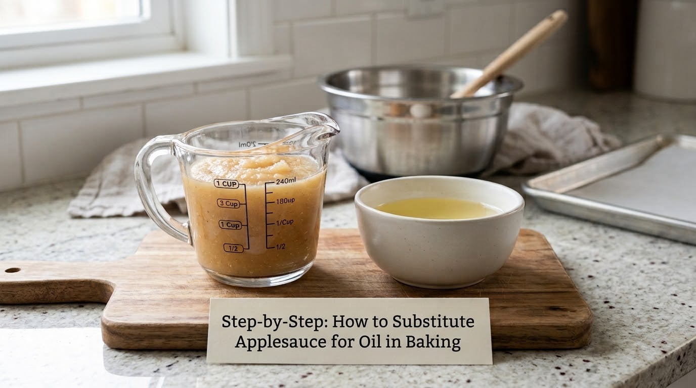Step-by-Step: How to Substitute Applesauce for Oil in Baking